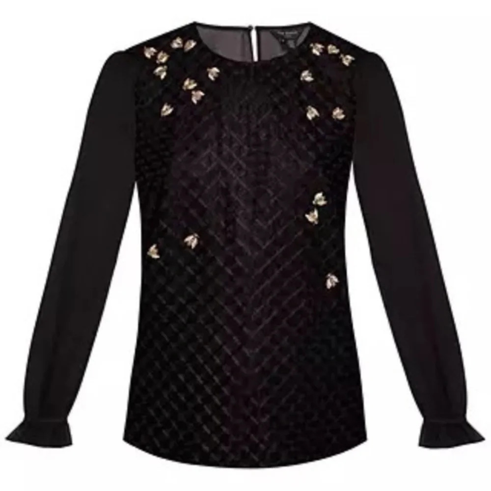 Ted Baker Lunnah Queen Bee Black Top - Picture 4 of 14